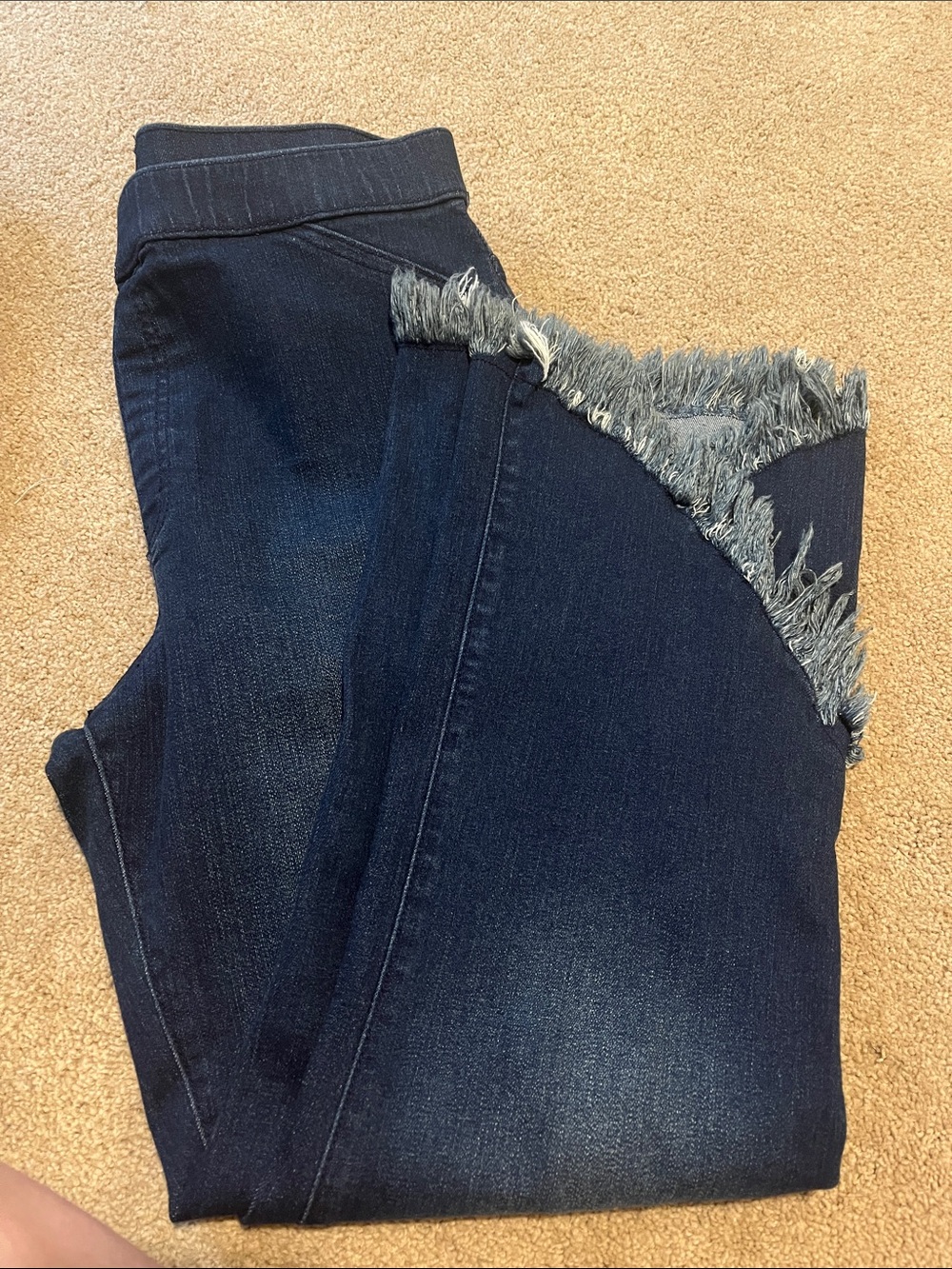 Versona Dark Blue Fringe Jeans